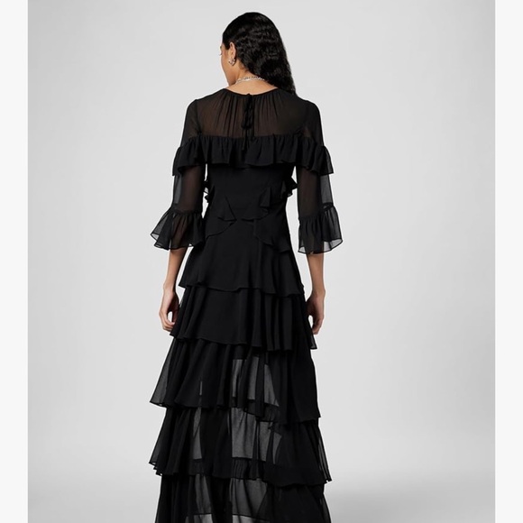 AllSaints Women's NAT Ruffle Dress Retails $429 Size Us4 - Picture 2 of 7